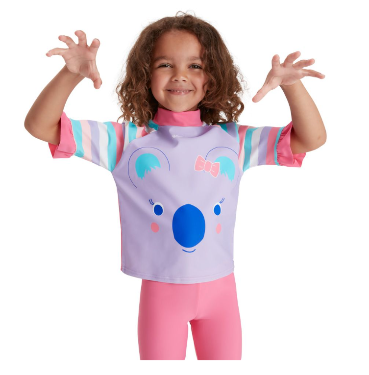 SPEEDO - Infant Girls - Koko Koala Jammer & Rash top SET