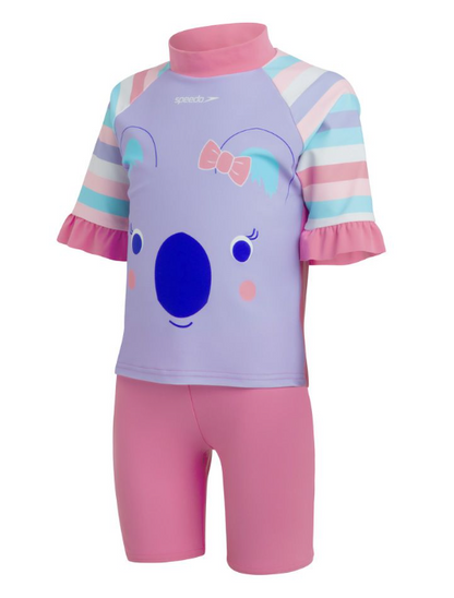 SPEEDO - Infant Girls - Koko Koala Jammer & Rash top SET