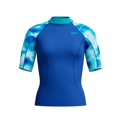 SPEEDO - WOMENS SS Print Rash Guard 8-A000138002