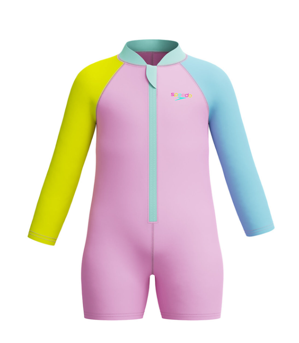 SPEEDO - Toddler Girls Long Sleeve Zip Sunsuit