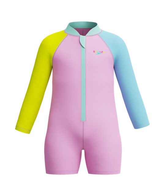 SPEEDO - Toddler Girls Long Sleeve Zip Sunsuit