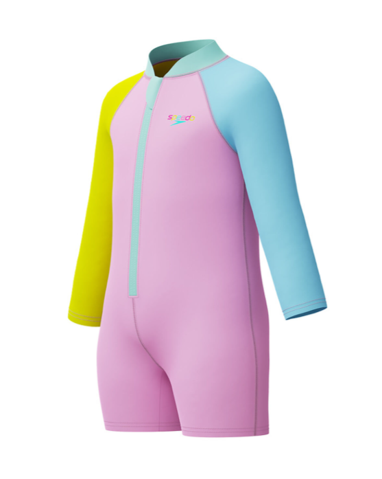 SPEEDO - Toddler Girls Long Sleeve Zip Sunsuit