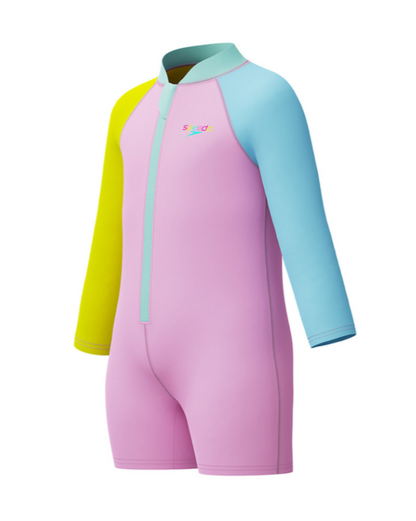 SPEEDO - Toddler Girls Long Sleeve Zip Sunsuit