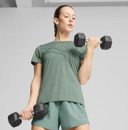 Train All Day Essentials Heather Tee - PUMA - Womens