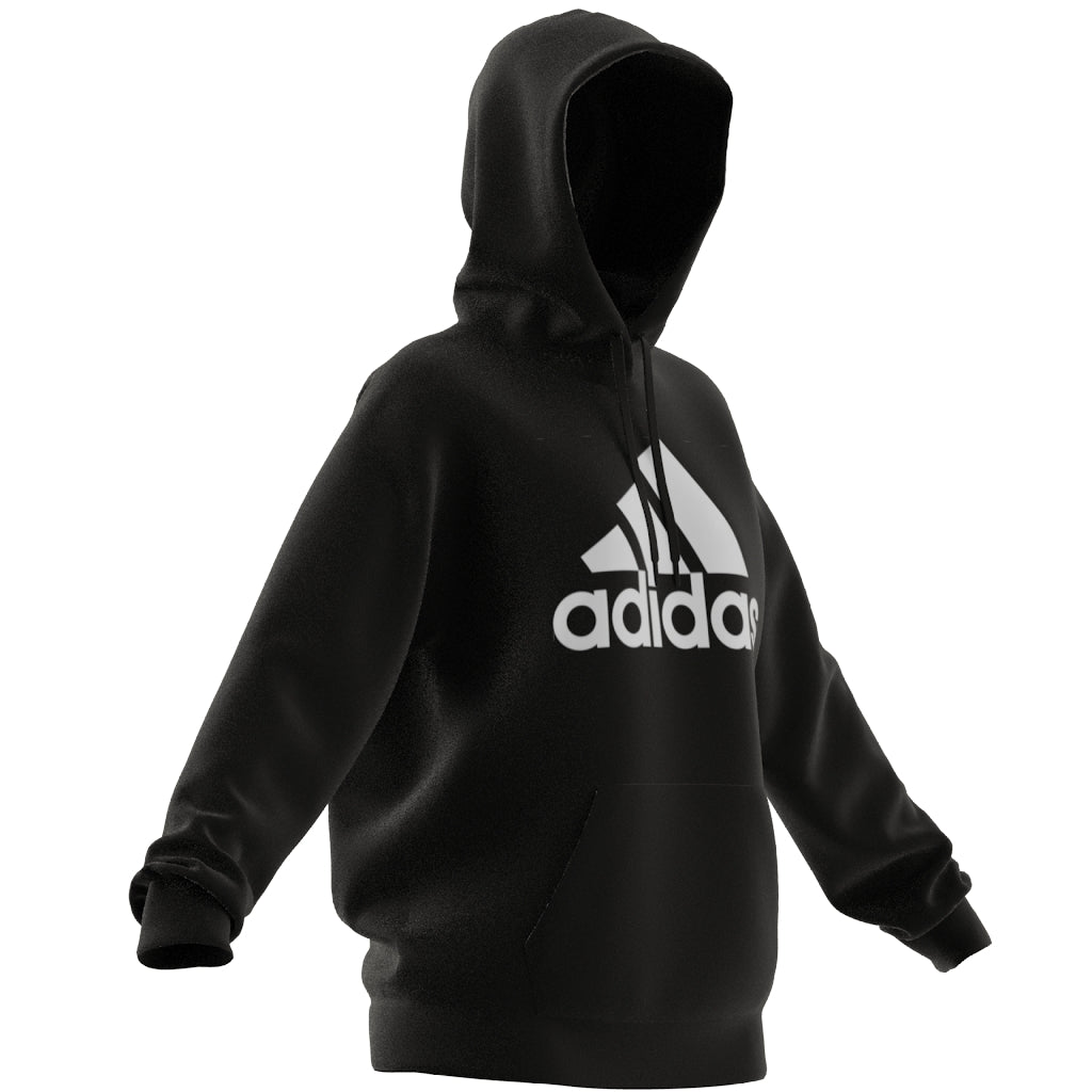 Adidas essentials logo store hoodie