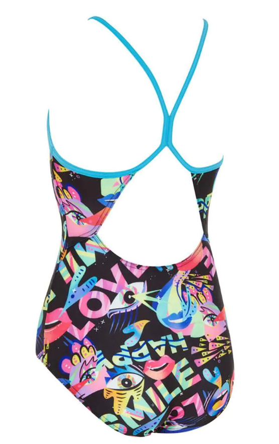 ZOGGS - GIRLS -  Sprintback One Piece - JOYFUL - SIZES 6, 12 LEFT ONLY