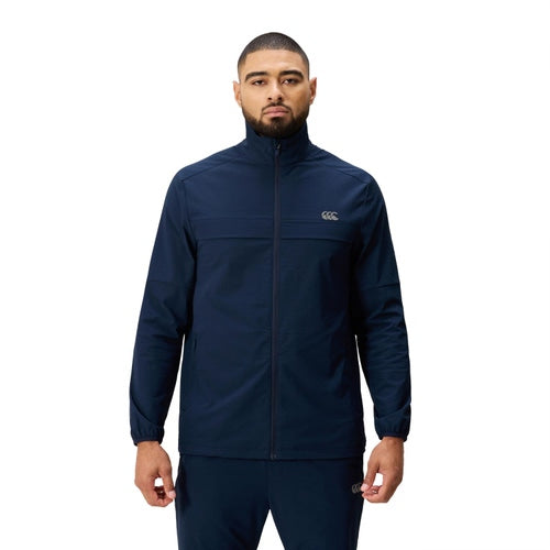 CANTERBURY - MENS TEMPO WOVEN FULL ZIP JACKET NAVY & BLACK AVAILABLE