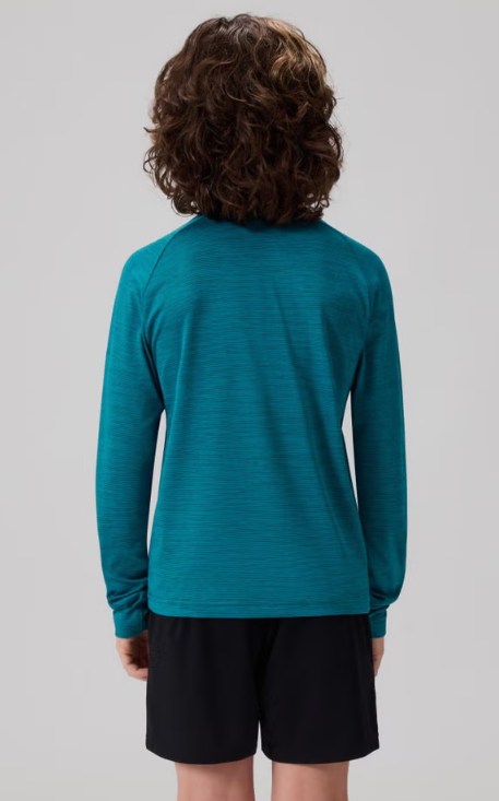 CANTERBURY KIDS TEMPO+ KNIT QUARTER-ZIP PULLOVER TOP DRAGONFLY
