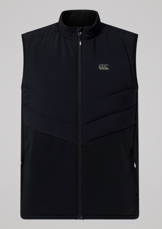 CANTERBURY - MENS TEMPO GILET FULL ZIP BLACK
