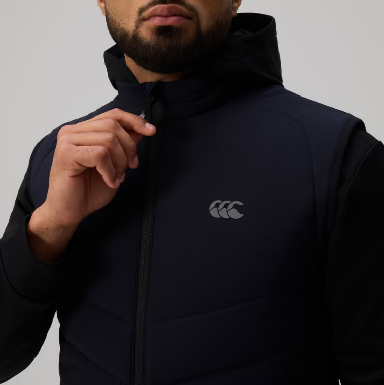 CANTERBURY - MENS TEMPO GILET FULL ZIP BLACK