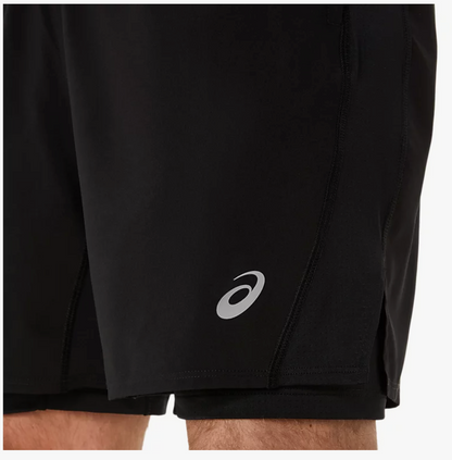 ASICS - SILVER 2 IN 1 - 7INCH SHORT - MENS