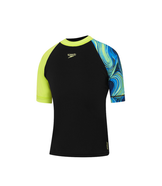 Speedo Logo 3/4 SS Rash Top 8-00348118693