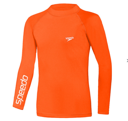 Speedo - Junior - L/S Rash Top 8_00453117675 Fluro Orange