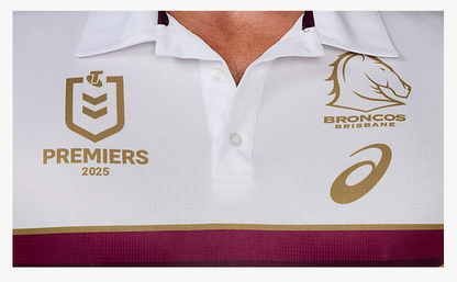 Asics - Brisbane Bronco's - 2025 Premiers Polo - Men's