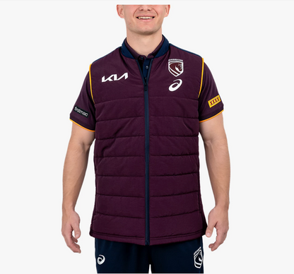 Asics - Brisbane Bronco's Puffer Vest - Men's 2026