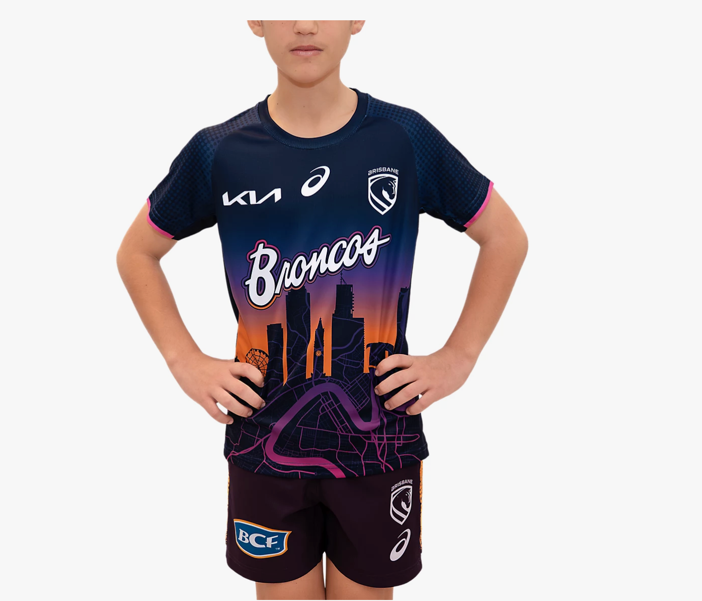 Asics - Brisbane Bronco's - Rep Run Out Tee 2026 - Youth