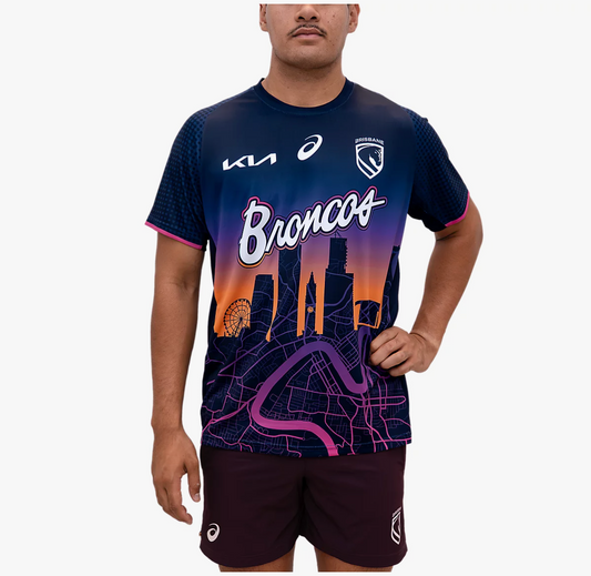 Asics - Brisbane Bronco's - Rep Run Out Tee 2026 - Men's