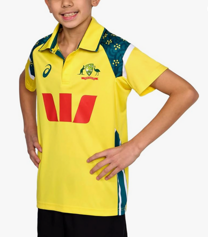 Asics - Cricket Australia 2025/26 ODI Home Shirt SS - Junior
