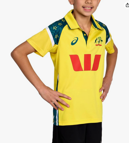 Asics - Cricket Australia 2025/26 ODI Home Shirt SS - Junior