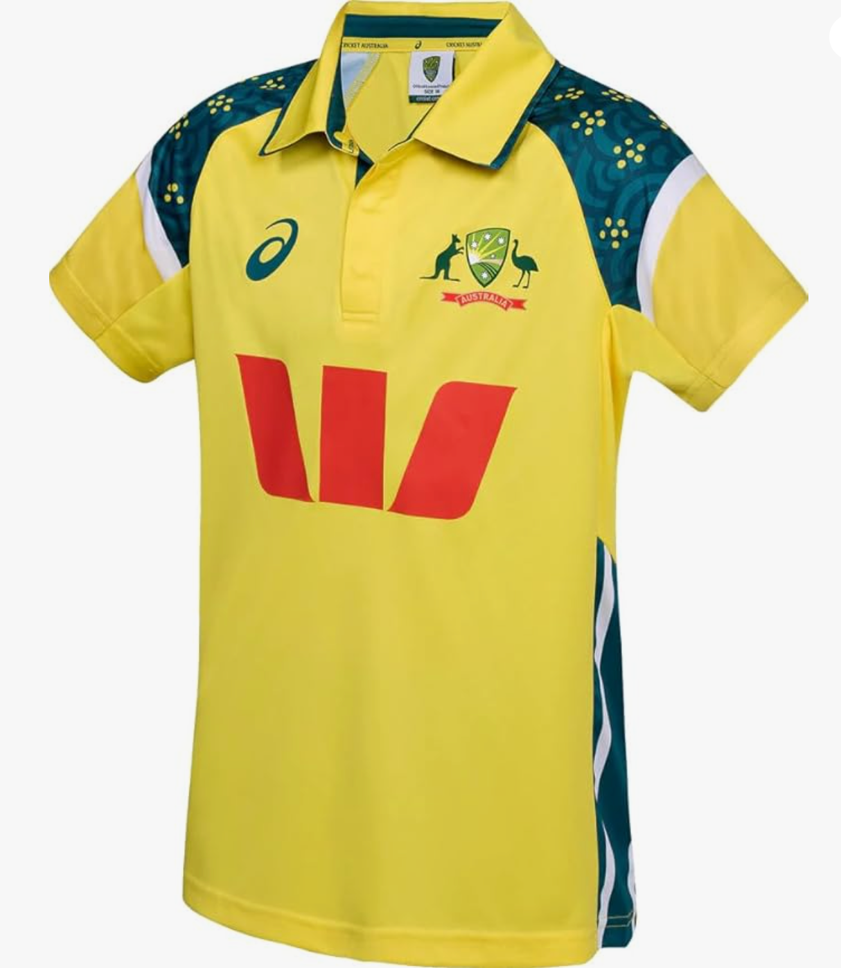 Asics - Cricket Australia 2025/26 ODI Home Shirt SS - Junior