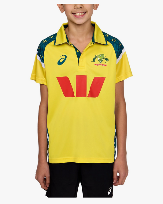 Asics - Cricket Australia 2025/26 ODI Home Shirt SS - Junior