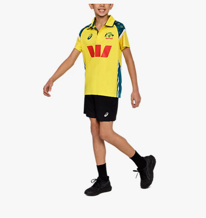 Asics - Cricket Australia 2025/26 ODI Home Shirt SS - Junior