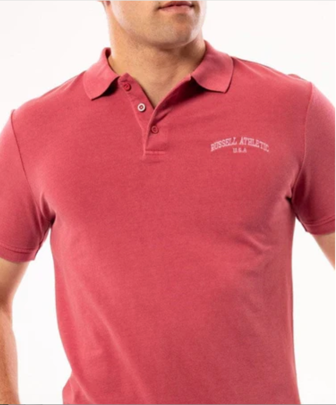 Russell Athletic Vintage Polo RMT839 - Cranberry