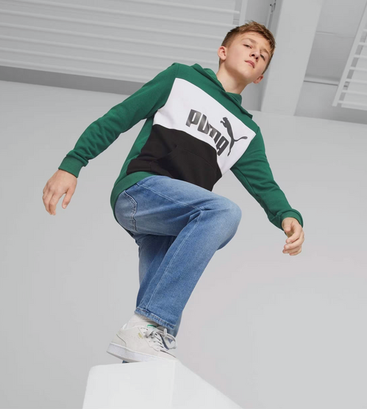 Puma - Kids - Essential + Colorblock Hoodie 849082 - Vine