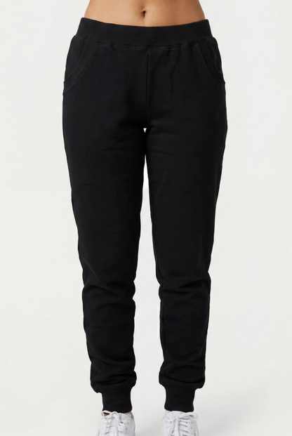 Asics - Women's - Fleece Cuff Pant - Black / Grey 2032D230