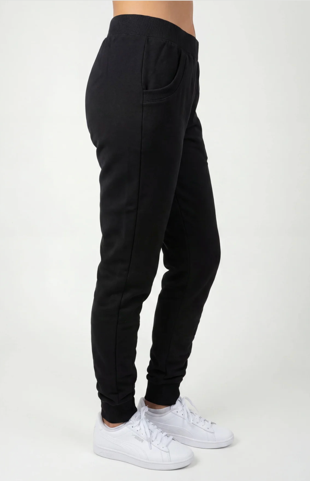 Asics - Women's - Fleece Cuff Pant - Black / Grey 2032D230
