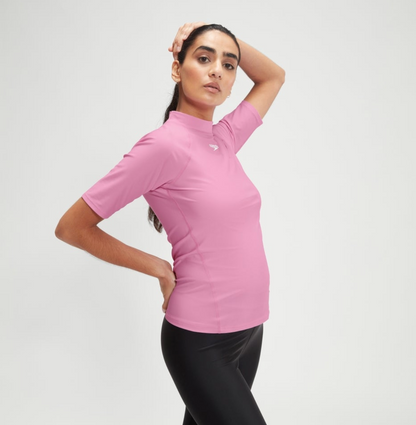 SPEEDO - Women's - Short Sleeve Rash Top - Pink