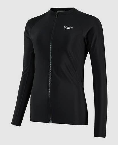 Speedo - Women's - Zip Long Sleeve Top - Black