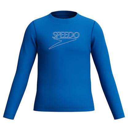 Unisex Long Sleeve Logo Rashguard - Blue