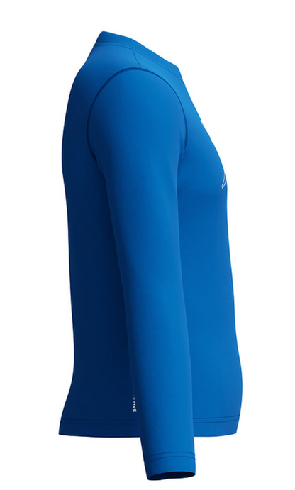 Unisex Long Sleeve Logo Rashguard - Blue