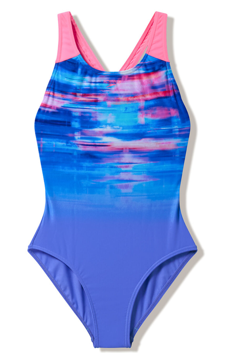 Engineered Print Splashback One Piece - Girls
