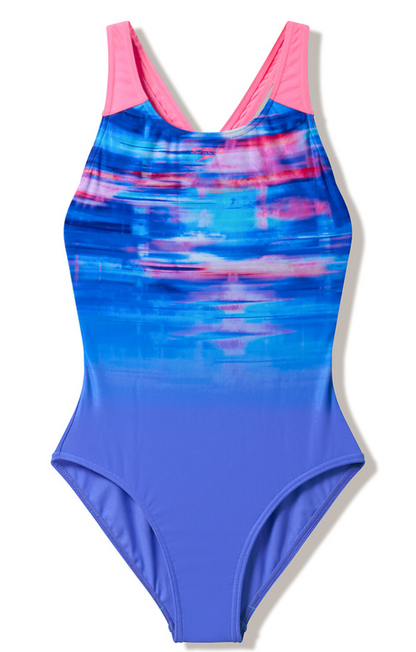 Engineered Print Splashback One Piece - Girls