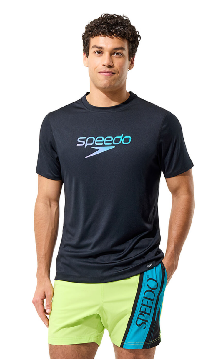 Short Sleeve Graphic Swim Shirt - Men's