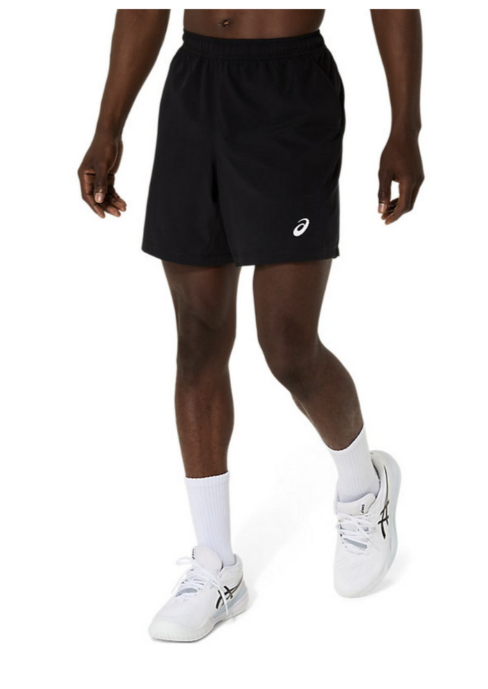 Court 7 Inch Short - Brilliant White / Performance Black- Men's