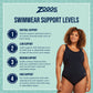 ZOGGS - WOMENS - Shimmer ZIP ONE PIECE SWIMSUIT