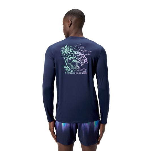 Speedo Surf Long Sleeve Graphic Rash Top Mens X7-69D-P2547