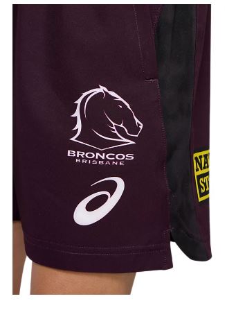 BRISBANE BRONCOS 25 REPLICA TRAINING SHORT - YOUTH