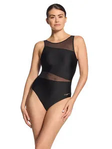 ZOGGS - Womens Rustique Mesh V Back Swimsuit 462421