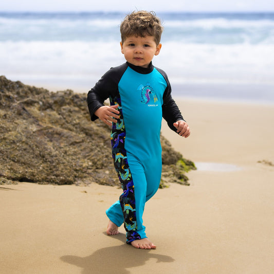 Toddler Boys LS All-In-One Sun Suit