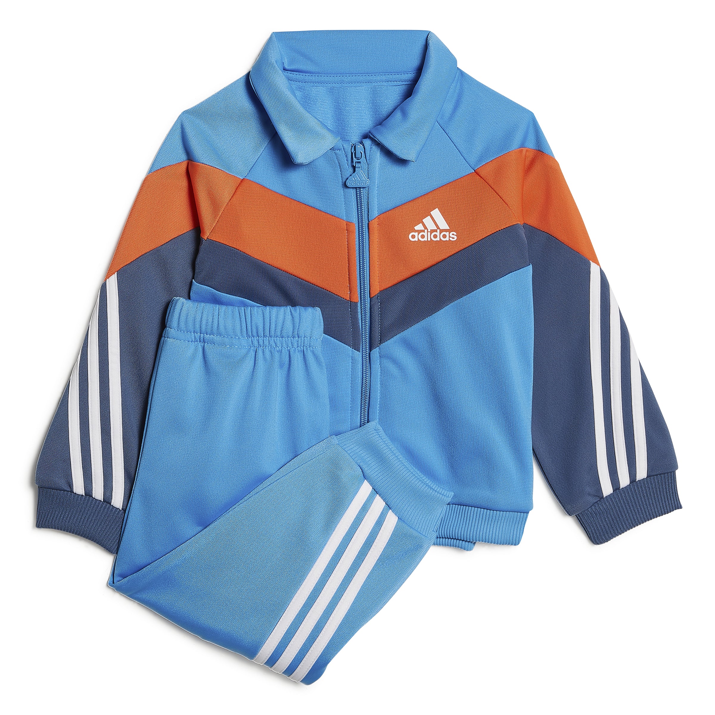 Orange adidas tracksuit baby top