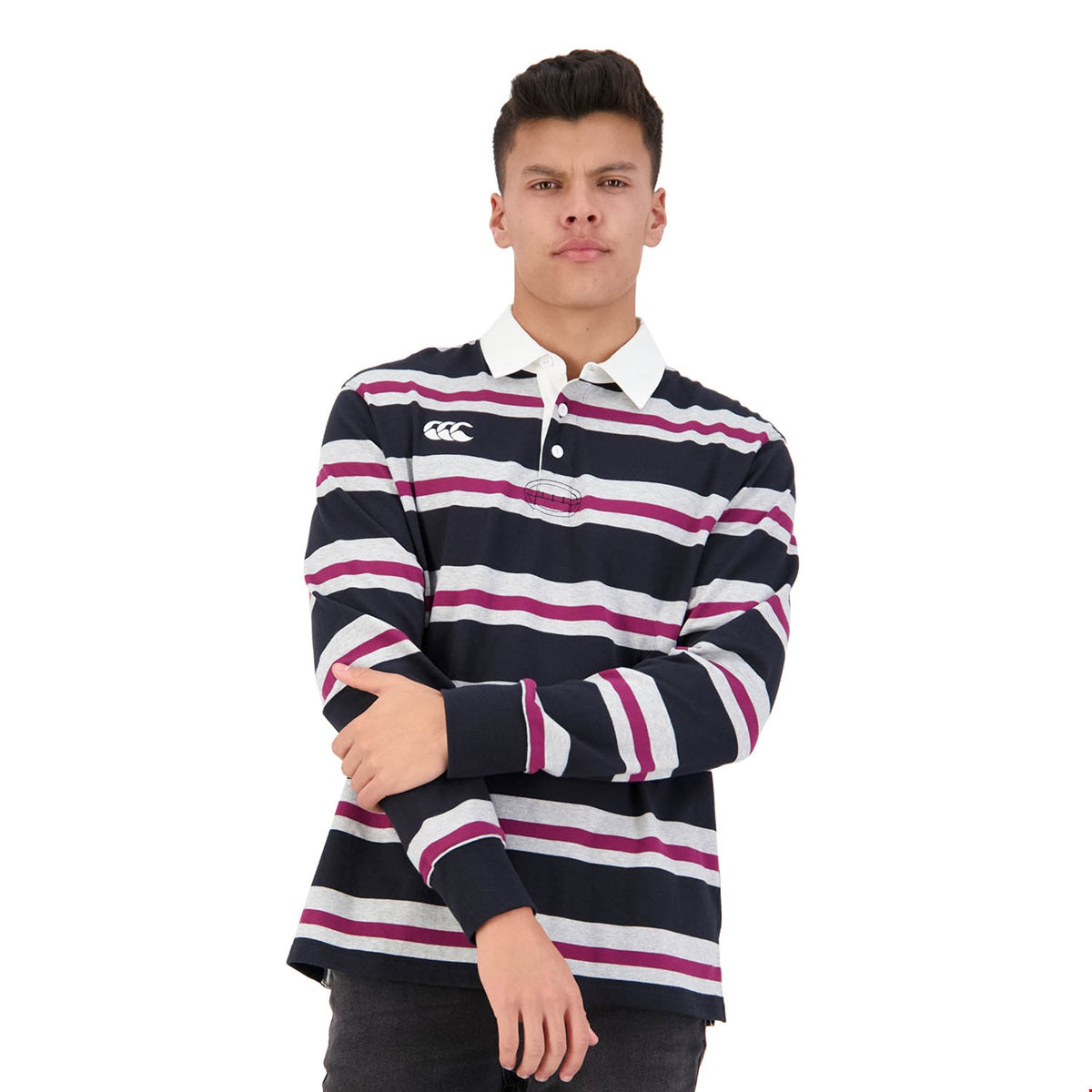 CANTERBURY Mens/Womens Retro Long Sleeve Rugby Jersey